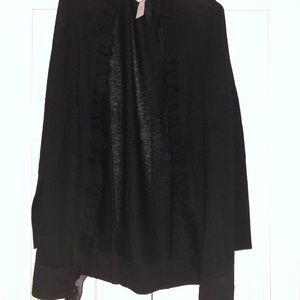 NWT Neiman Marcus Cashmere Shawl Cape in Black